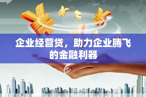 秀林企业经营贷，助力企业腾飞的金融利器