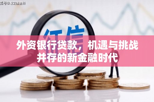 秀林外资银行贷款，机遇与挑战并存的新金融时代