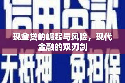 秀林现金贷的崛起与风险，现代金融的双刃剑