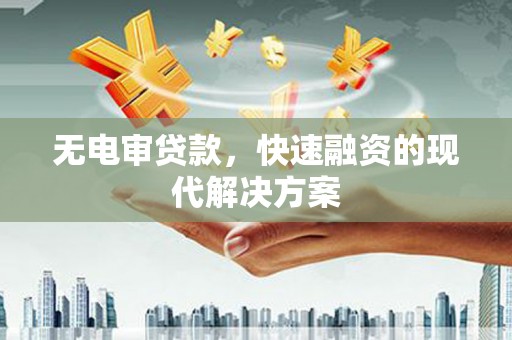秀林无电审贷款，快速融资的现代解决方案
