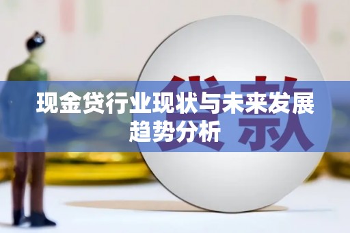 秀林现金贷行业现状与未来发展趋势分析