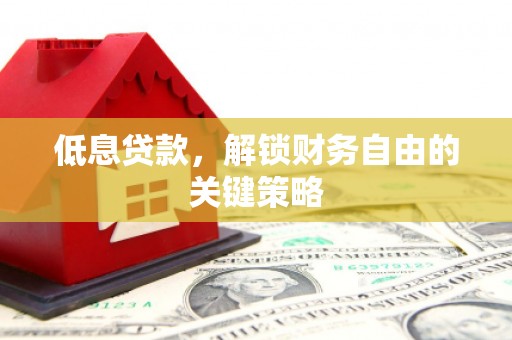 秀林低息贷款，解锁财务自由的关键策略