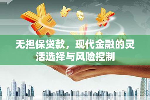 秀林无担保贷款，现代金融的灵活选择与风险控制