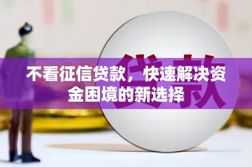 秀林不看征信贷款，快速解决资金困境的新选择
