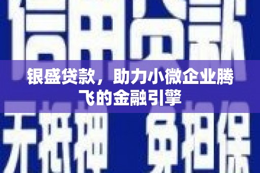 秀林银盛贷款，助力小微企业腾飞的金融引擎