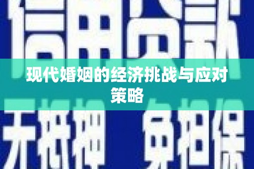 秀林现代婚姻的经济挑战与应对策略