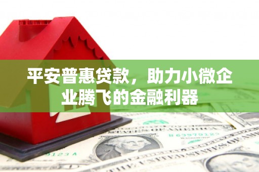 秀林平安普惠贷款，助力小微企业腾飞的金融利器