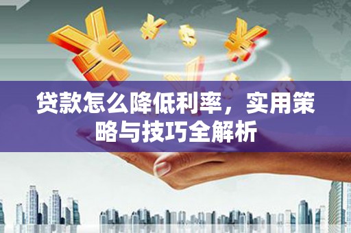 秀林贷款怎么降低利率，实用策略与技巧全解析