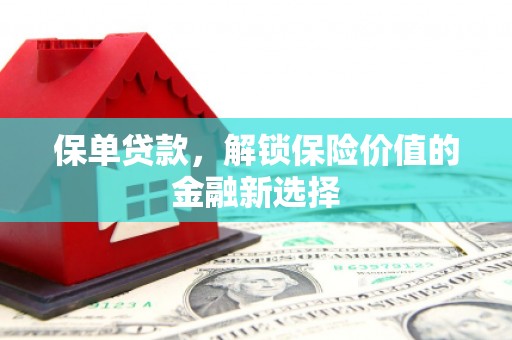 秀林保单贷款，解锁保险价值的金融新选择