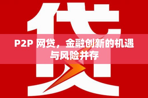 秀林P2P 网贷，金融创新的机遇与风险并存