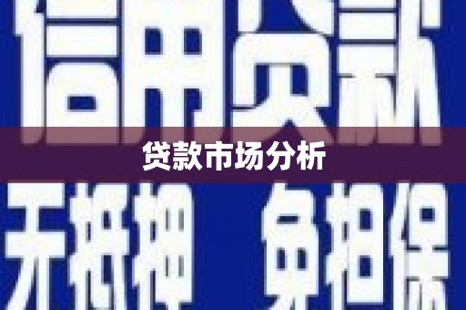 秀林贷款市场分析
