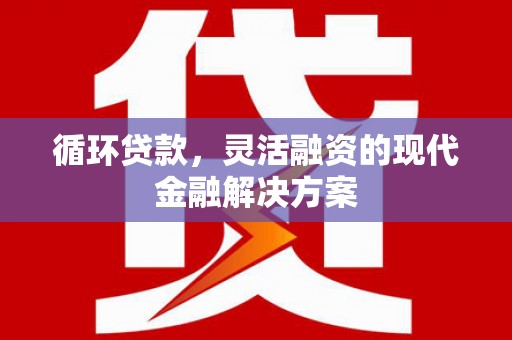 秀林循环贷款，灵活融资的现代金融解决方案