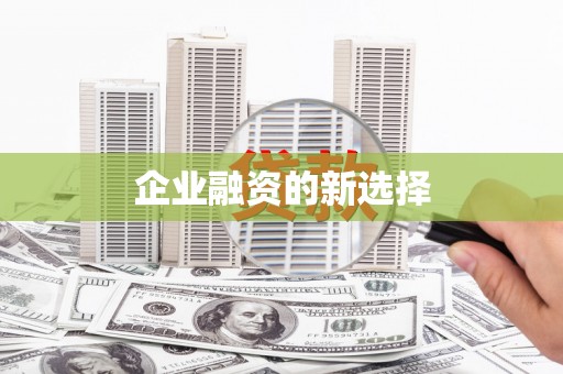 秀林企业融资的新选择