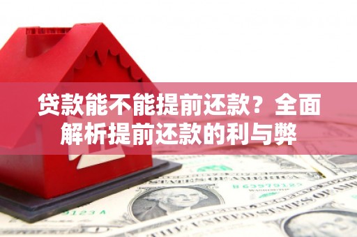 秀林贷款能不能提前还款？全面解析提前还款的利与弊