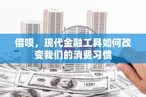 秀林借呗，现代金融工具如何改变我们的消费习惯
