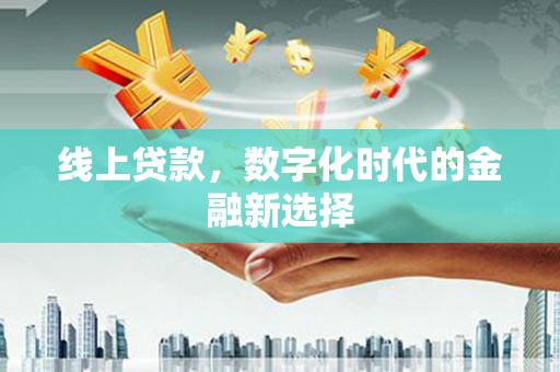 秀林线上贷款，数字化时代的金融新选择