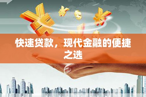 秀林快速贷款，现代金融的便捷之选