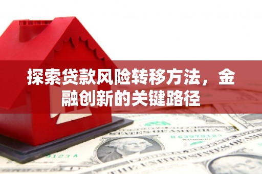 秀林探索贷款风险转移方法，金融创新的关键路径