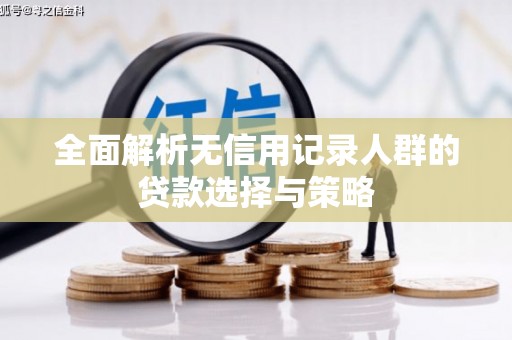 秀林全面解析无信用记录人群的贷款选择与策略